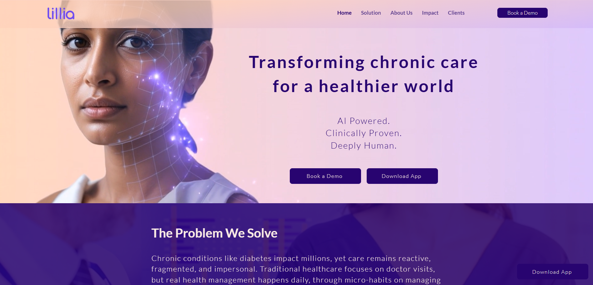LilliaCare AI screenshot